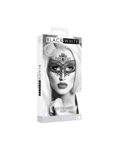Shots Ouch Black & White Lace Eye Mask